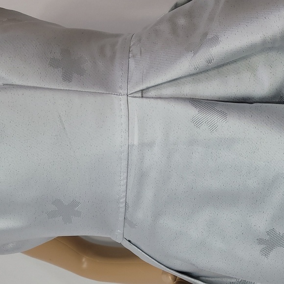 𝅺Max Studio Jacquard Artic Blue Cocktail Dress - Picture 12 of 17